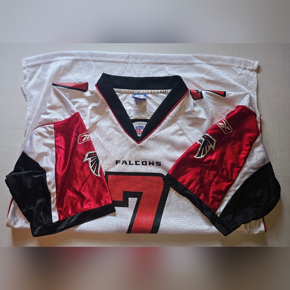 Reebok Michael Vick Falcons Red and White Jersey - Picture 6 of 6